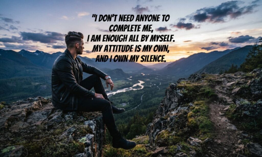 Alone attitude shayari in English