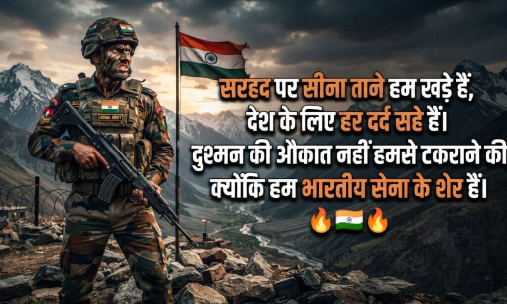 Army Shayari Attitude