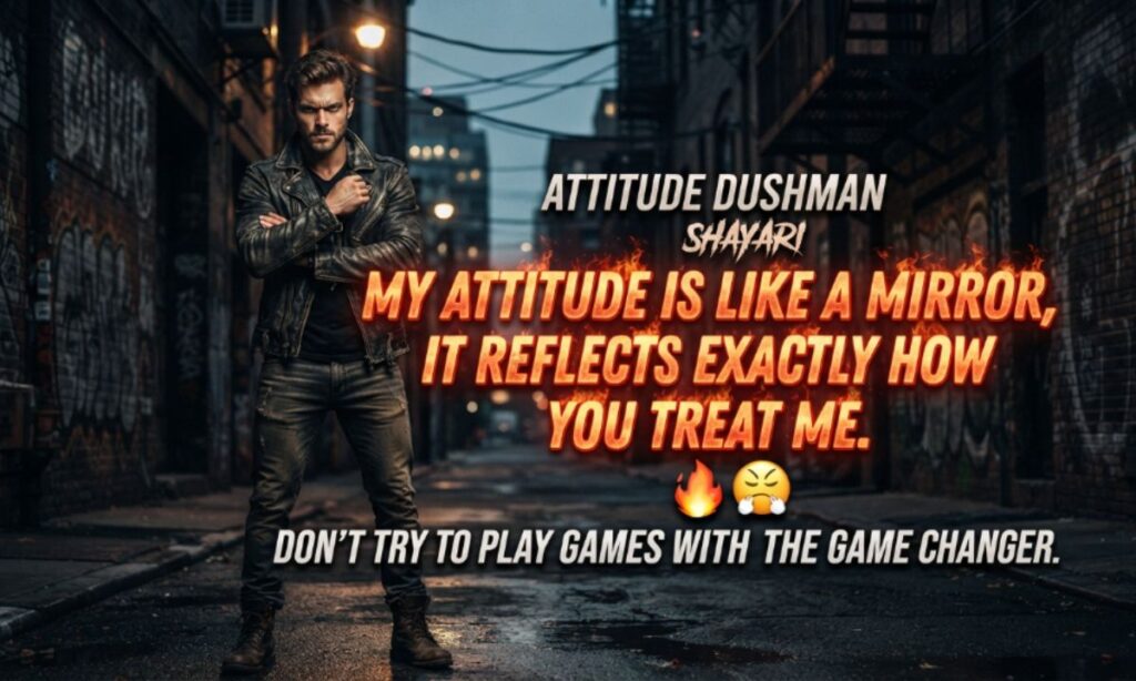 Attitude Dushman Shayari in English 😤🔥