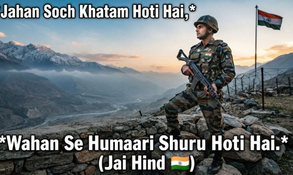 Attitude Shayari Towards Indian Army