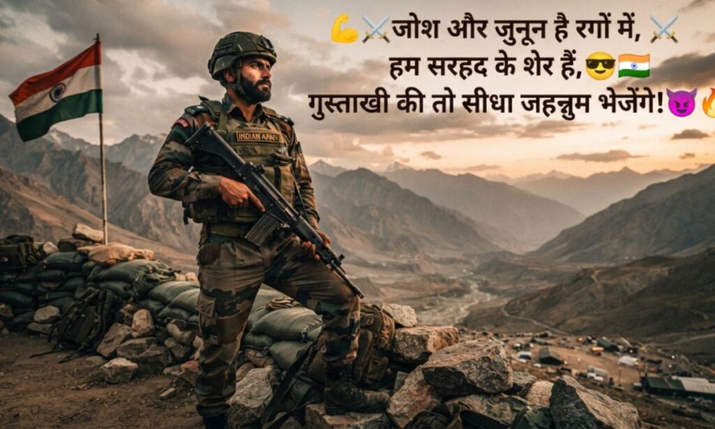 Attitude Shayari Towards Pakistan Army