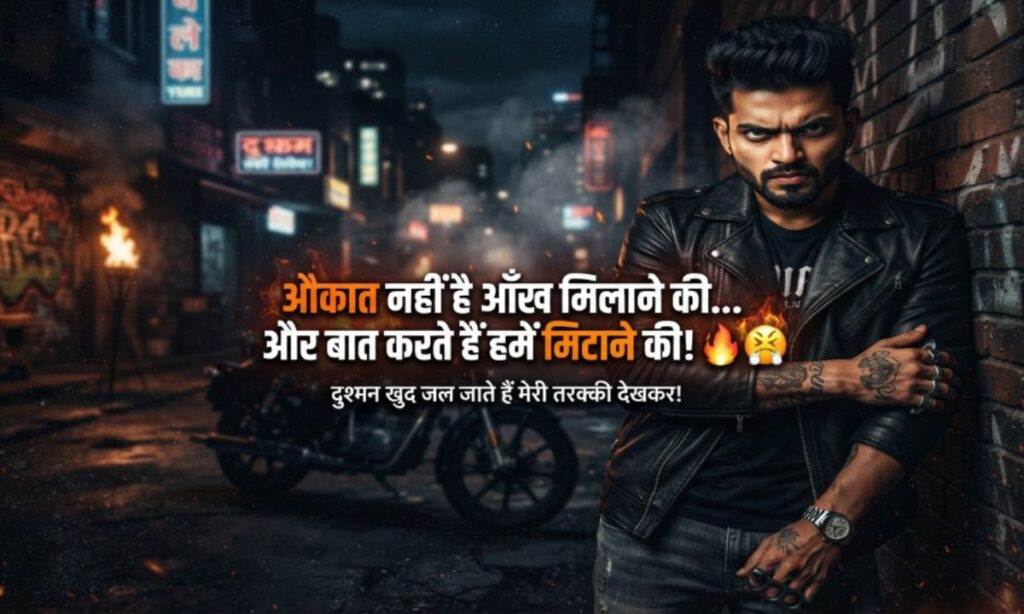Attitude Shayari for Dushman 🔥😤