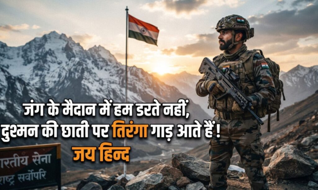 Attitude Shayari for Indian Army