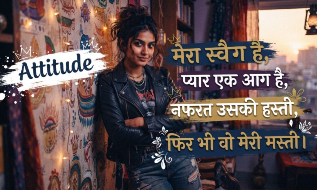 Attitude hate love shayari for girl