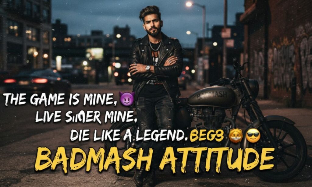 Badmash Attitude Shayari in English
