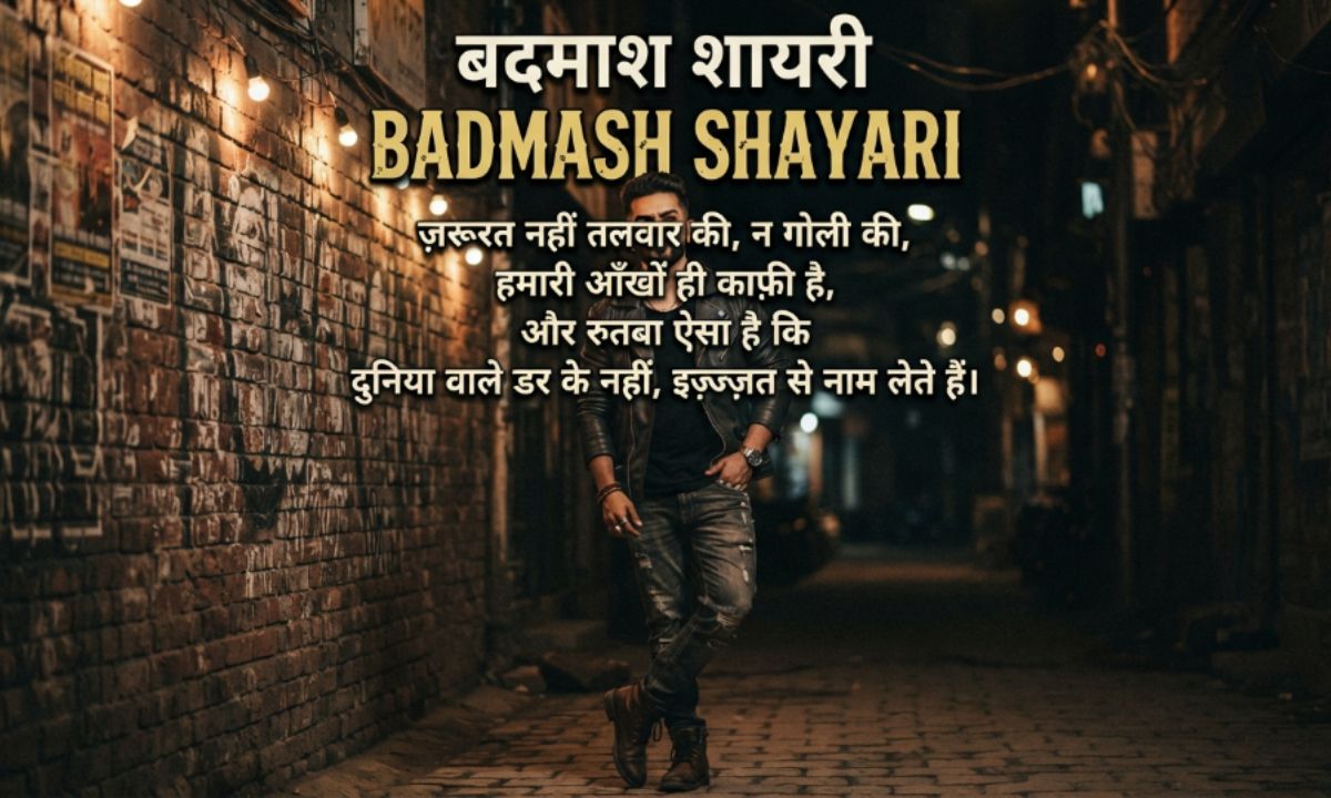 Badmash Shayari in Hindi & English