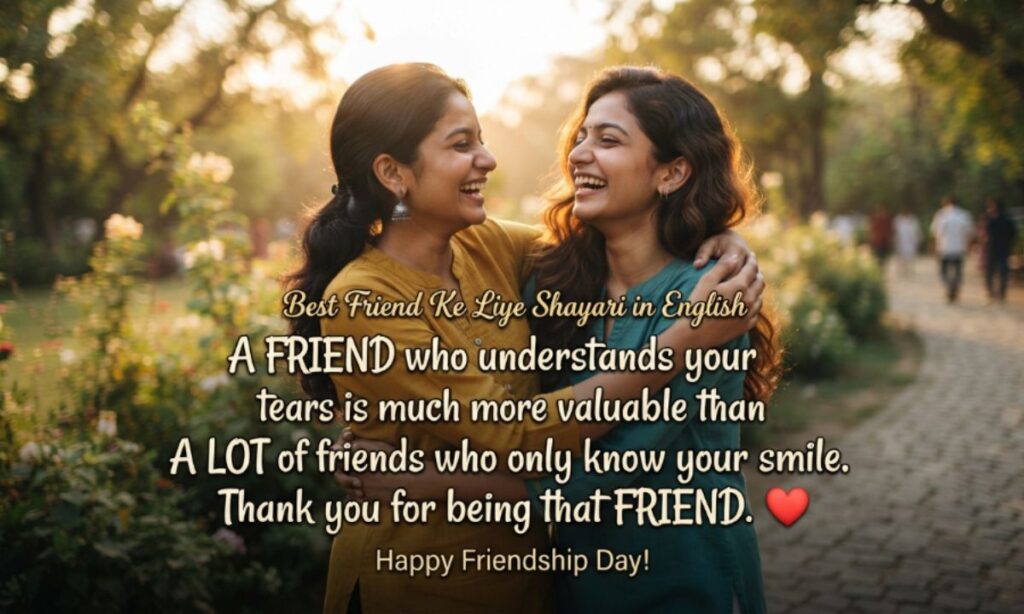 Best Friend Ke Liye Shayari in English