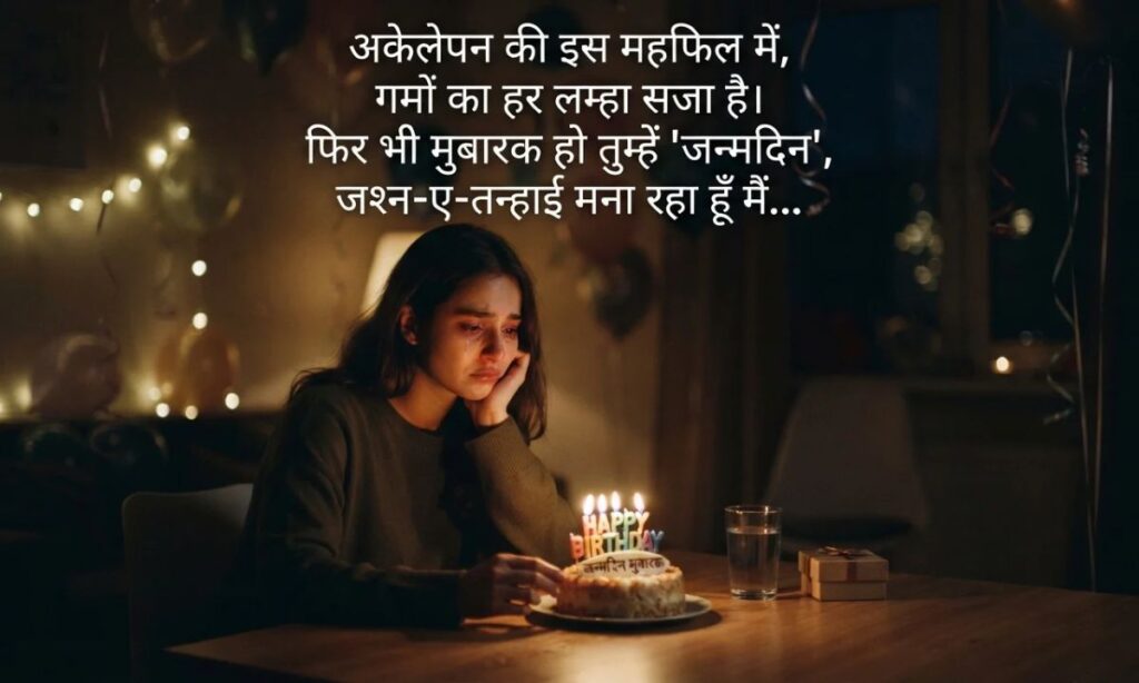 Birthday sad shayari in hindi