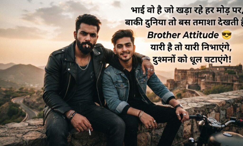Brother Shayari in Hindi Attitude