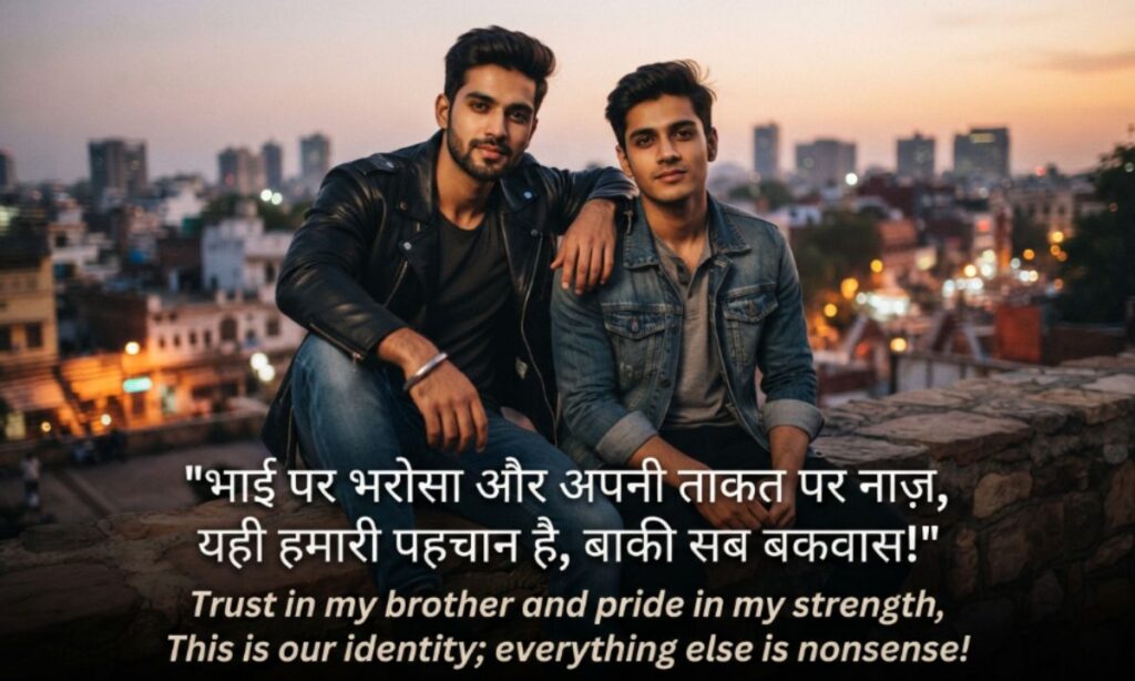 Brother Shayari in Hindi Attitude English