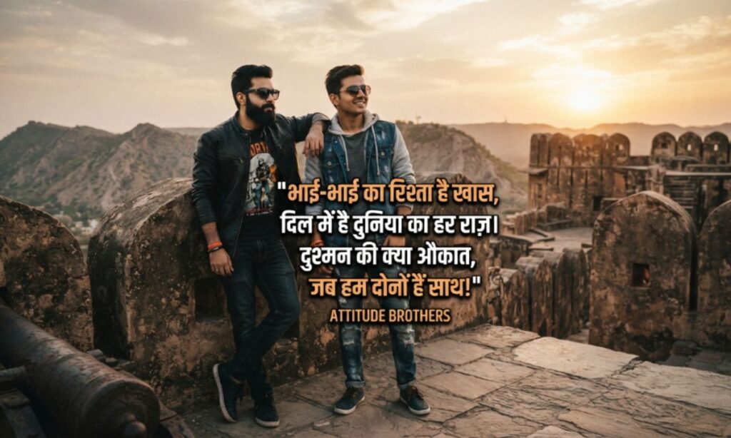Brother to Brother Shayari in Hindi Attitude