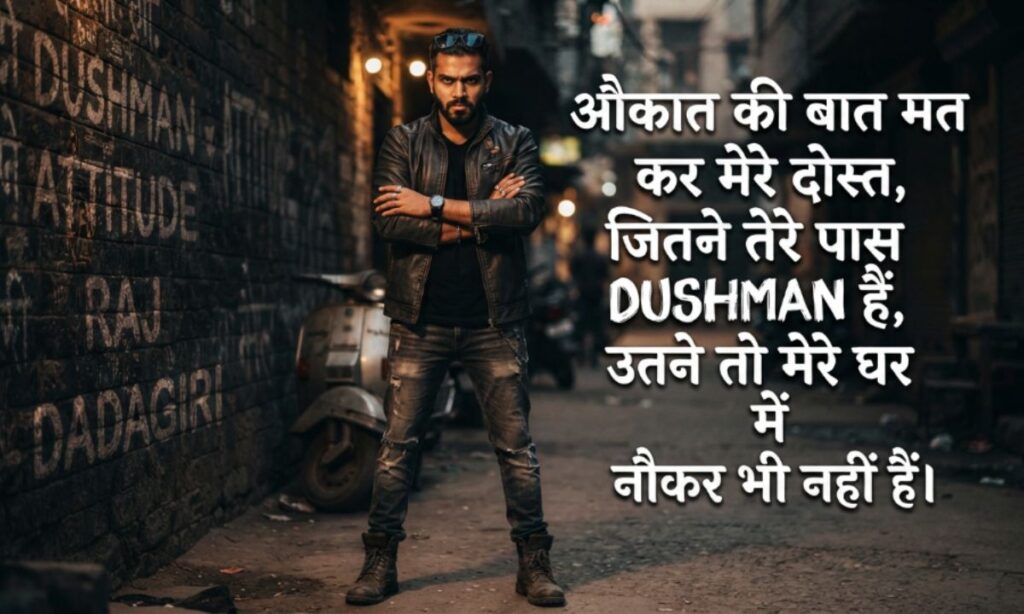 Dadagiri Shayari Attitude for Your Dushman in One Lines