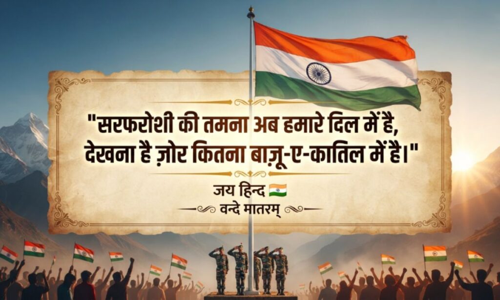Desh Bhakti Quotes in Hindi 🇮🇳🎖️