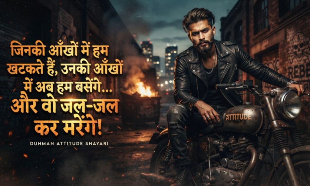 Dushman Attitude Shayari in Hindi 😈🔥