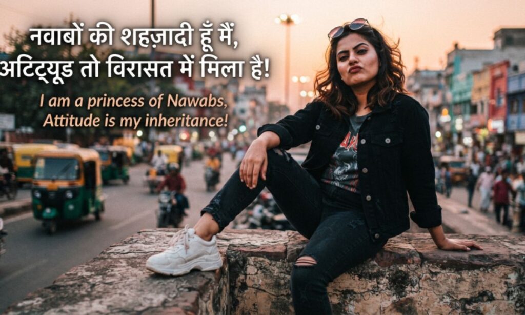 English to hindi shayari attitude for girl