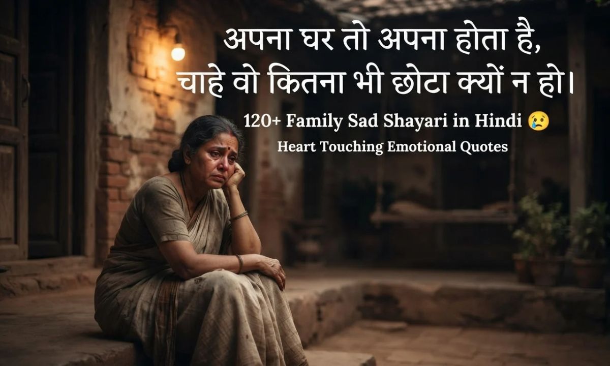 Family Sad Shayari in Hindi