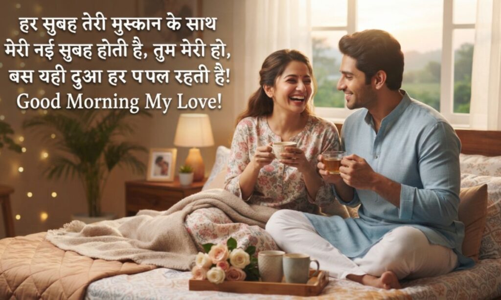 Good Morning Love Shayari in Hindi for Wife