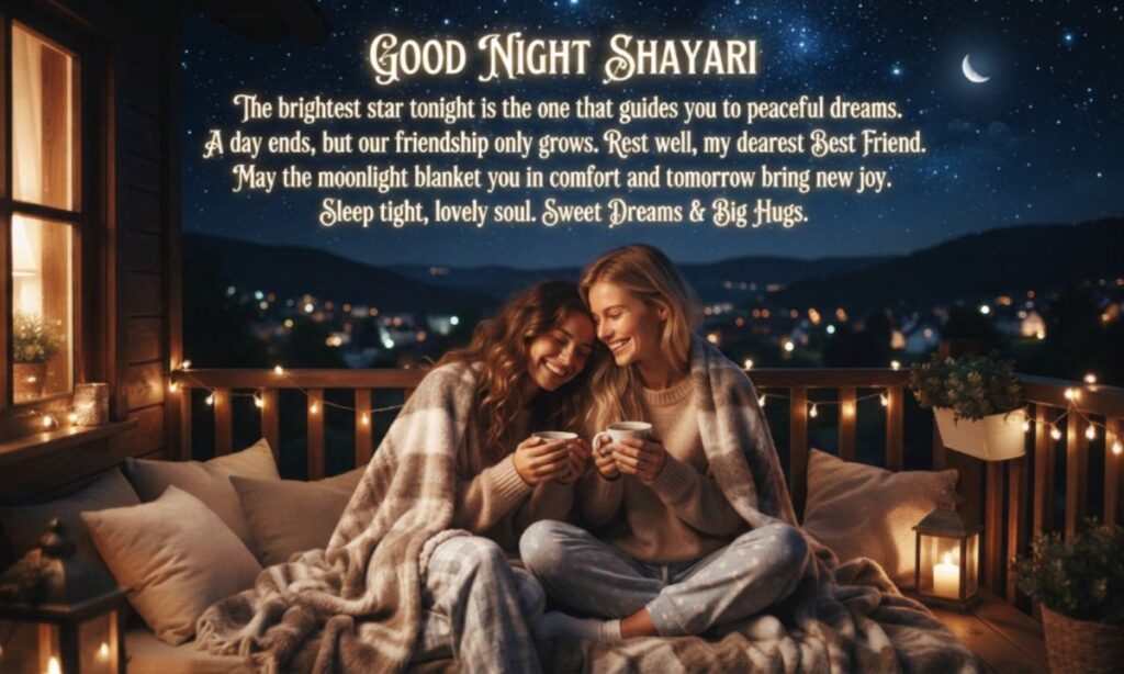 Good Night Shayari in English for Best Friend