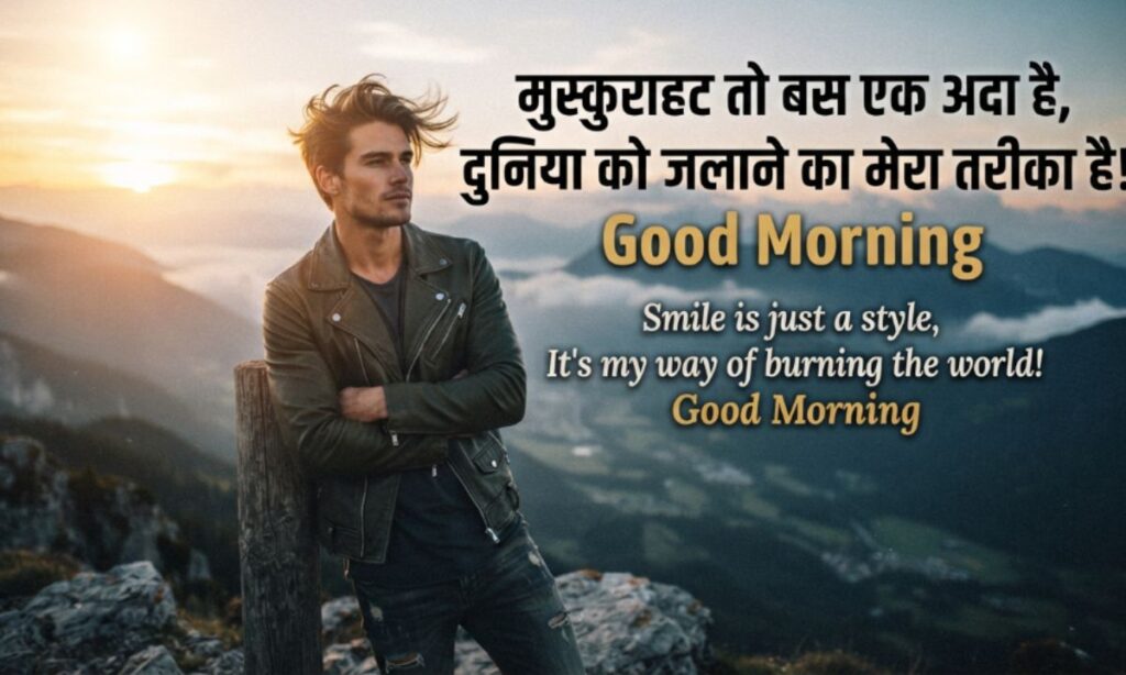 Good morning attitude shayari