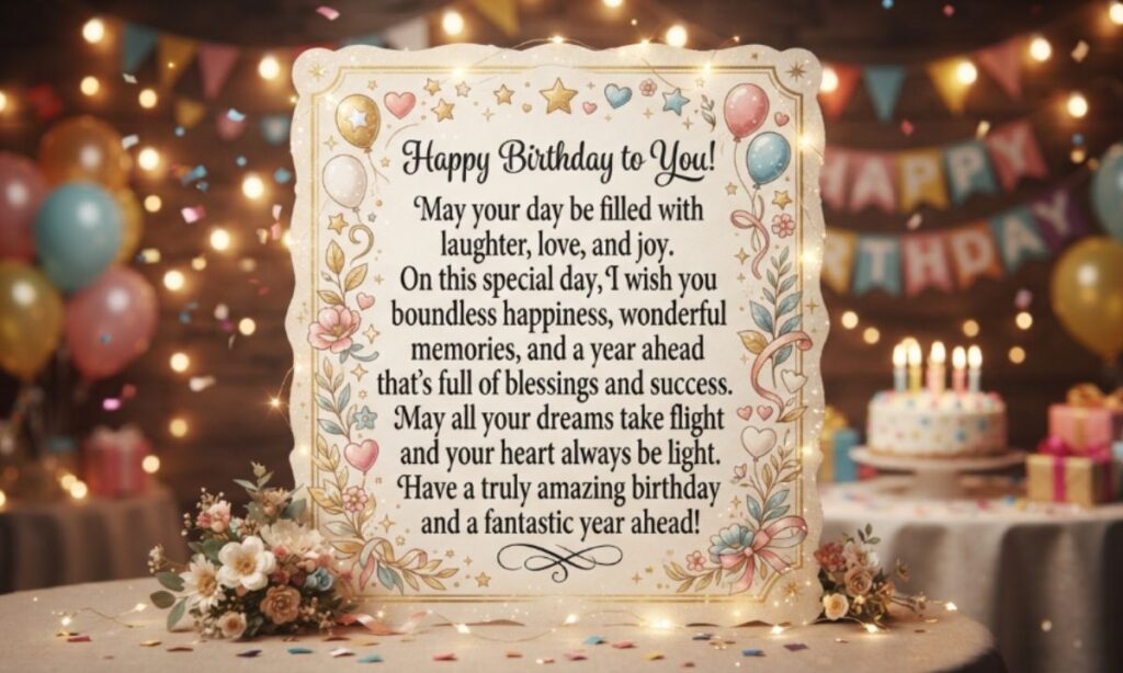 Happy Birthday Shayari in English