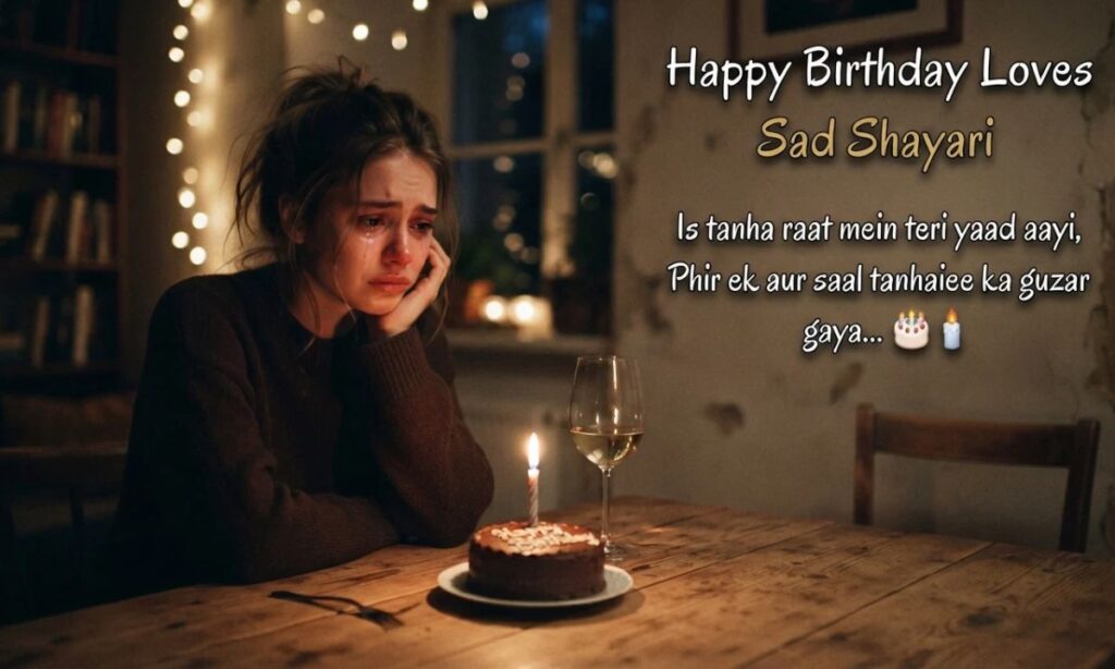 Happy birthday loves sad shayari