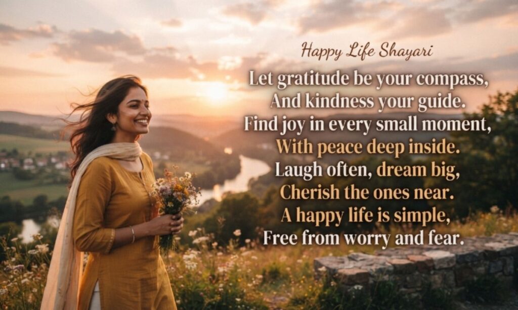 Happy life Shayari in English
