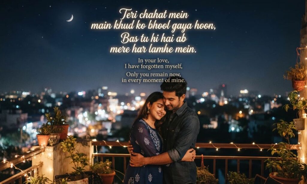 Hindi mohabbat shayari in english