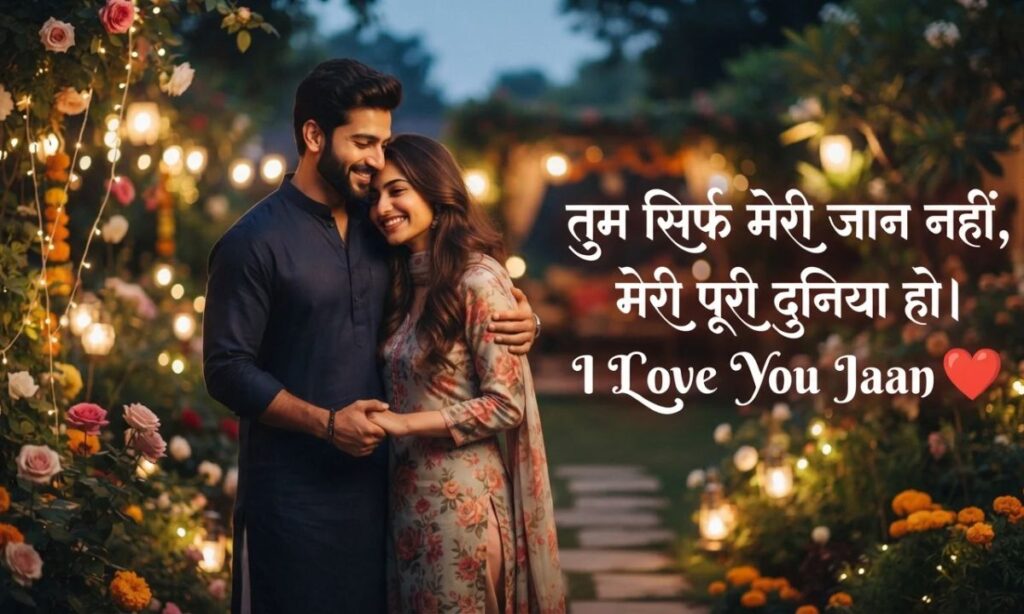 I Love You Jaan Shayari In Hindi