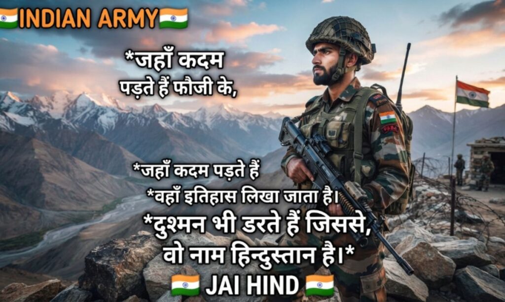 Indian Army Attitude Shayari