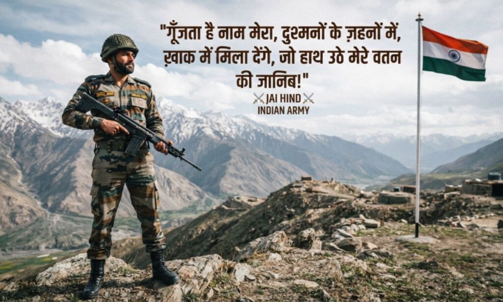 Indian Army Attitude Shayari in Hindi