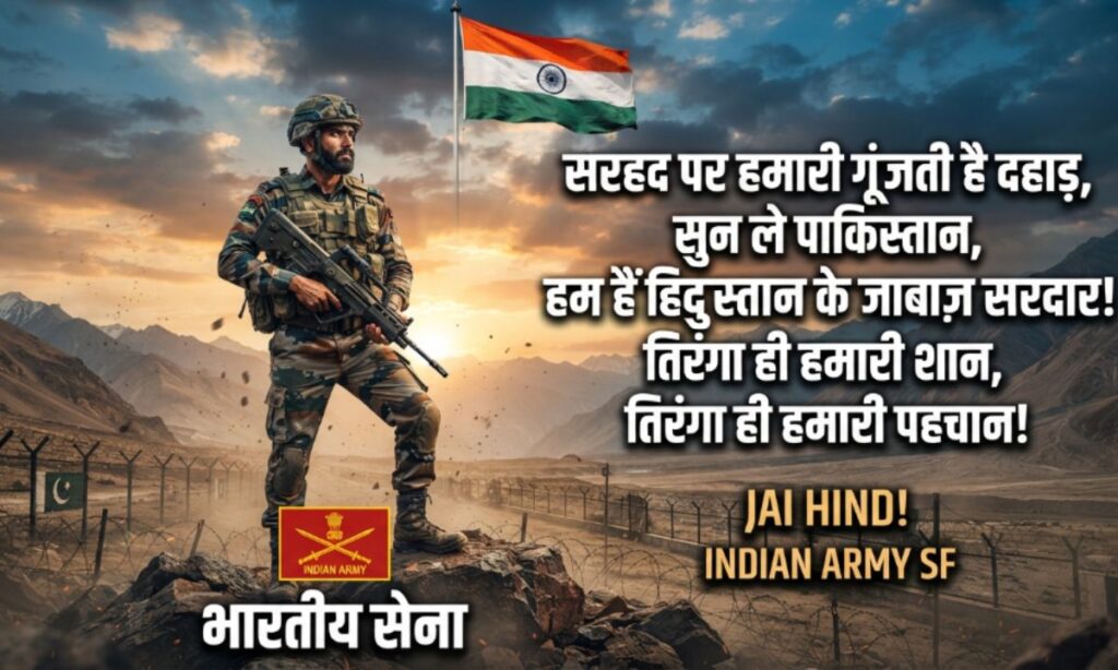 Indian Army Attitude Shayari to Pakistanio Ke Liye