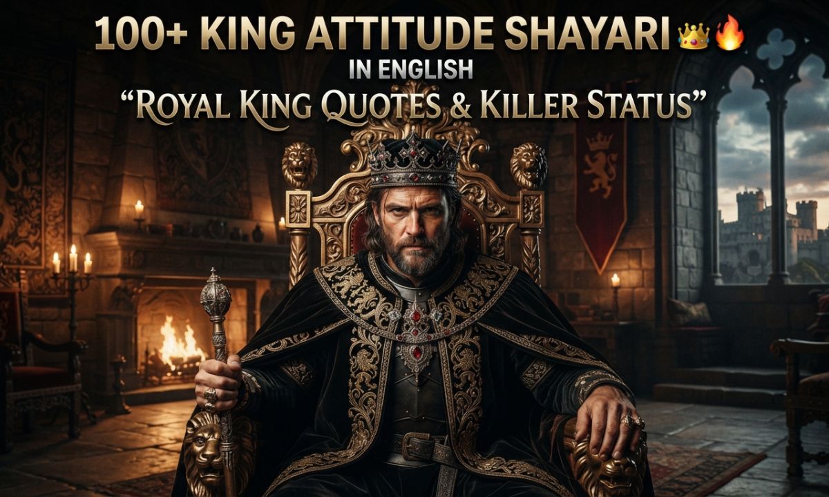 King Attitude Shayari in English (1)
