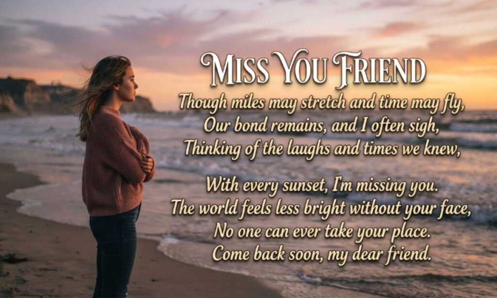 Miss You Friend Shayari in English