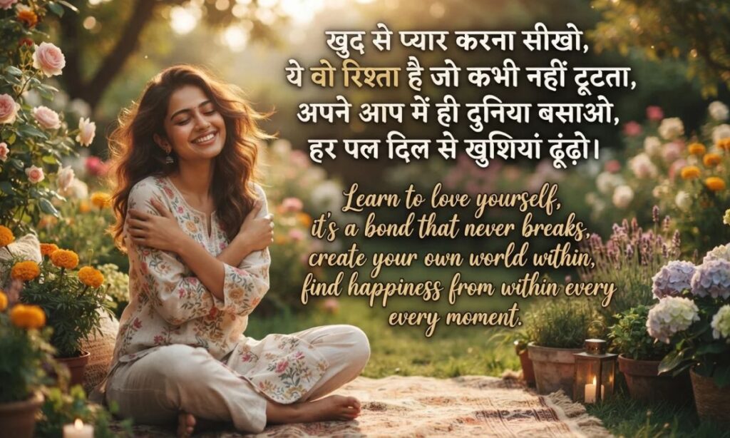 Self love shayari in english hindi