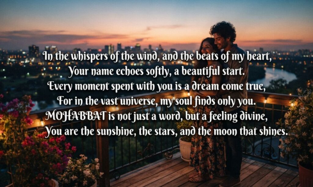 Shayari on Mohabbat in English