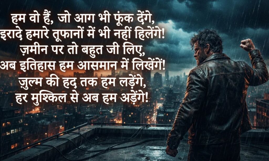 Angry Motivational Shayari