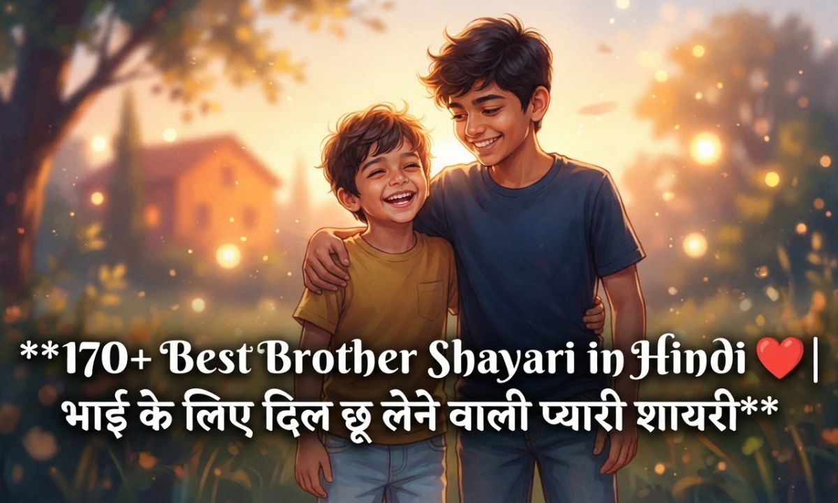 Best Brother Shayari in Hindi