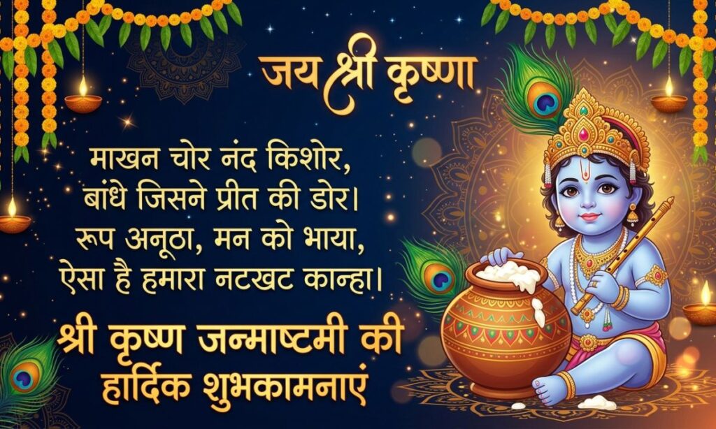Krishna Janmashtami Quotes in Hindi