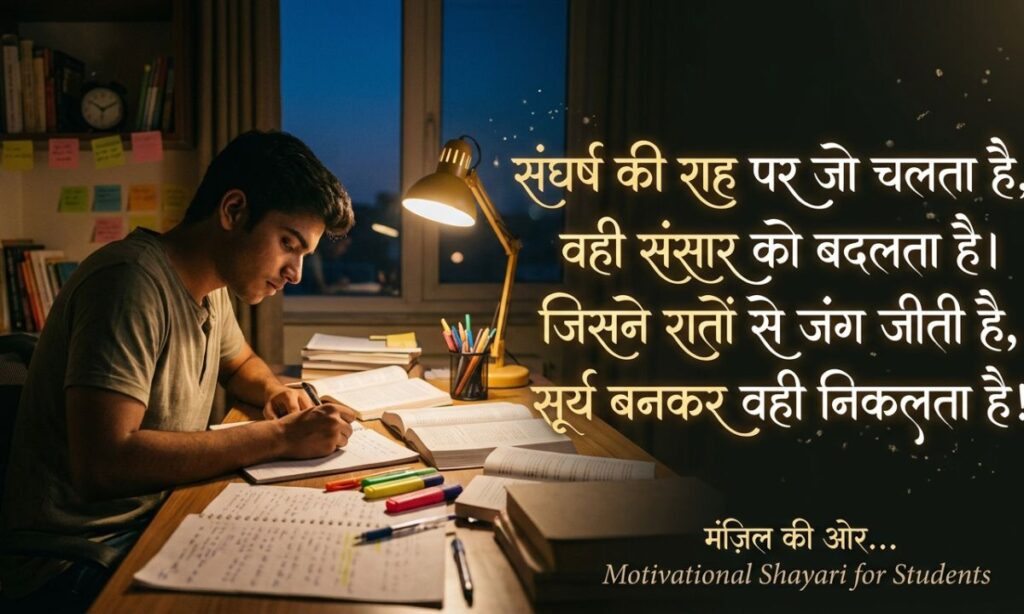 Motivational Shayari in Hindi for Student Study Lyrics