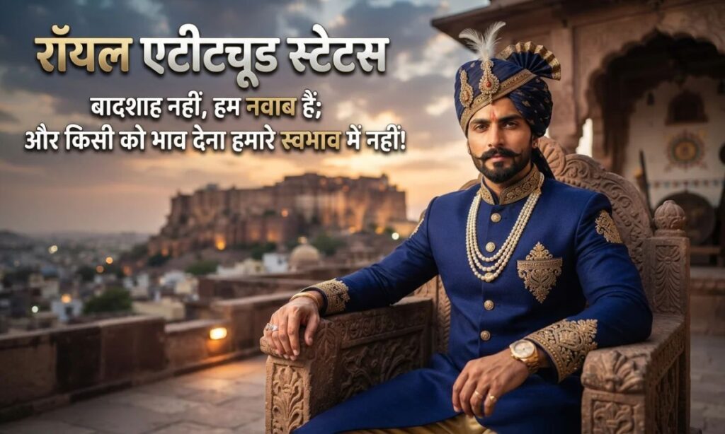 Royal Attitude Status in Hindi