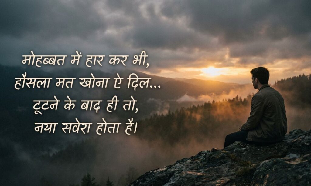 Sad Motivational Shayari For Love