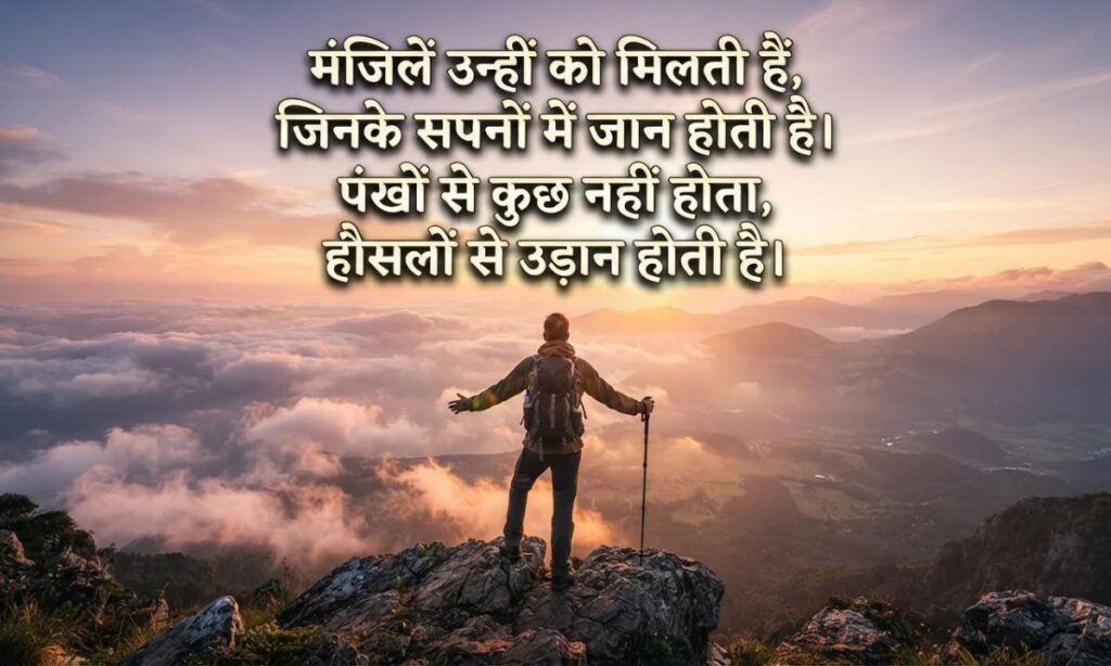 Self Motivation Motivational Shayari in Hindi on Success