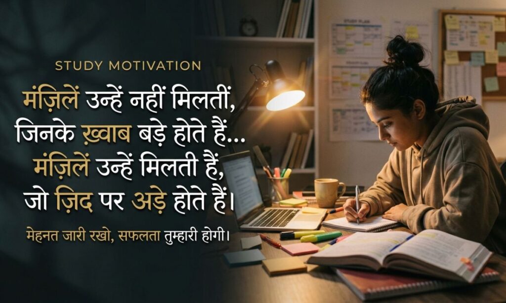 Study Motivation Shayari for Students