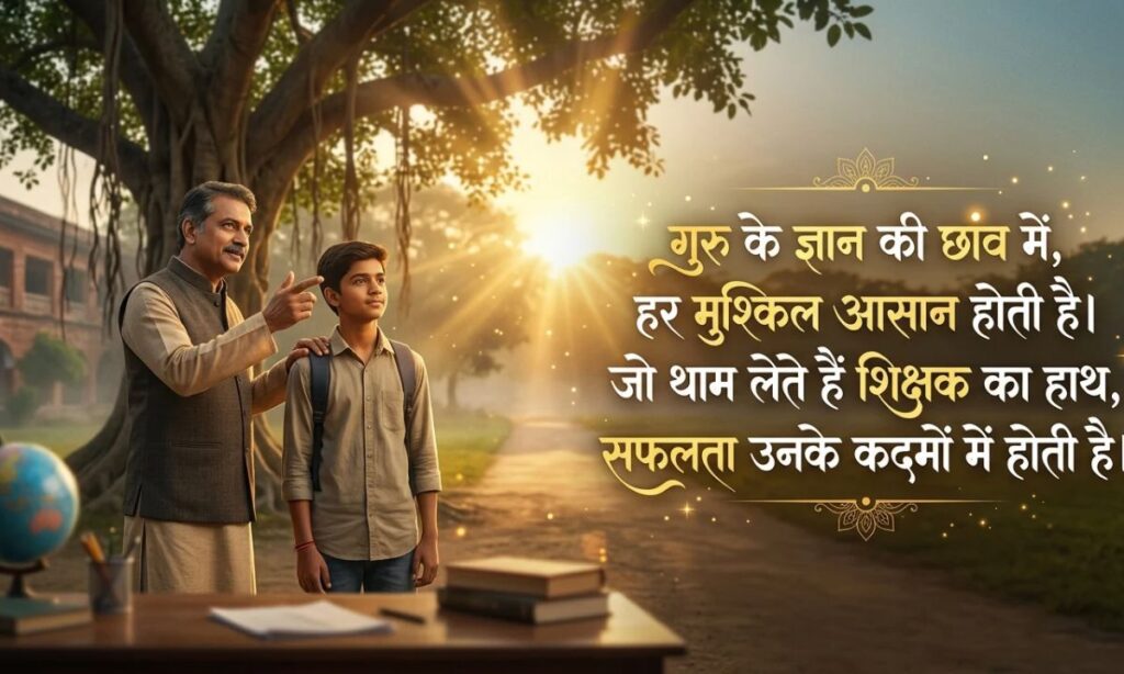Success Motivational Shayari on Teacher in Hindi